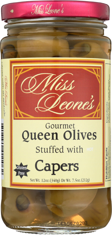 MISS LEONES: Olives Caper Stuffed, Dr Wt. 7.5 oz