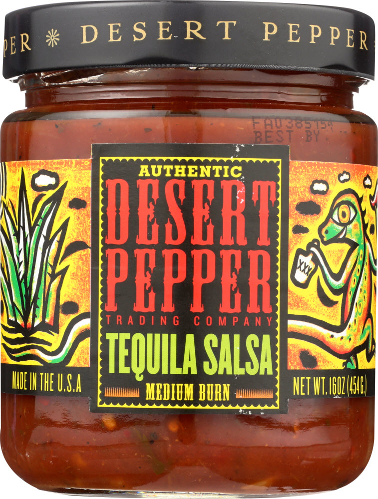 DESERT PEPPER: Tequila Salsa, 16 oz