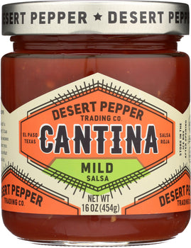 DESERT PEPPER: Salsa Cantina Mild Red, 16 oz