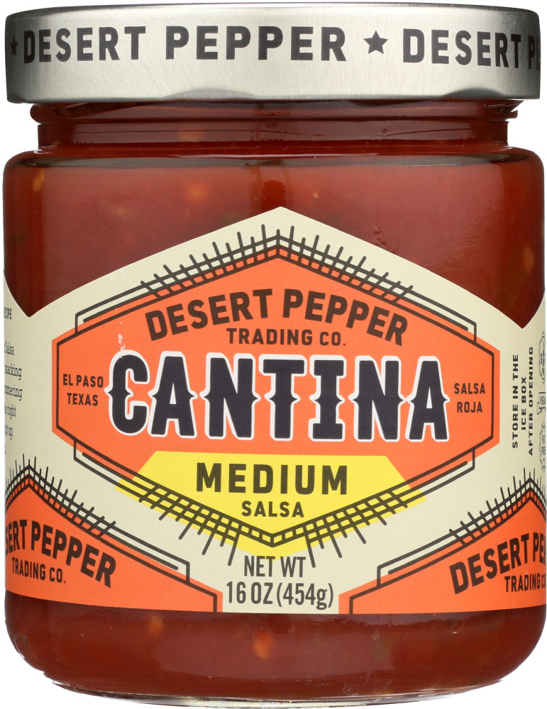 DESERT PEPPER: Salsa Cantina Medium Red, 16 oz