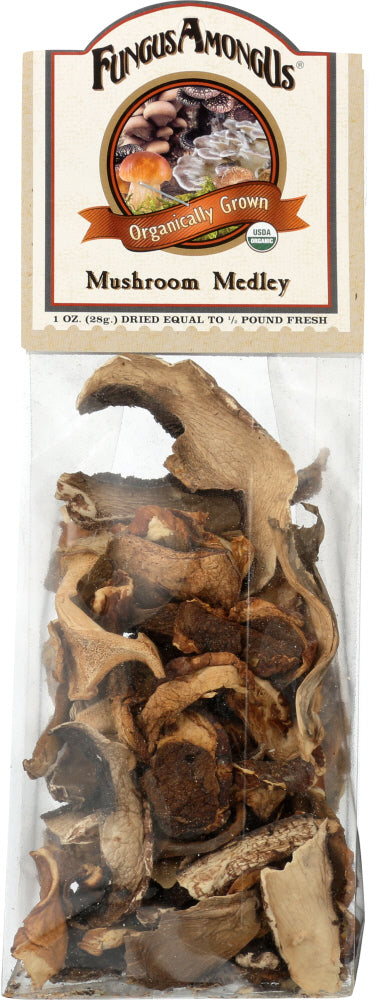 FUNGUSAMONGUS: Organic Dried Medley Mushroom, 1 oz