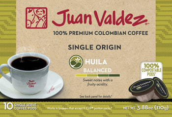 JUAN VALDEZ: Coffee Drip Single Huila, 3.88 oz