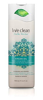 LIVE CLEAN: Wash Body Argan Oil, 17 oz