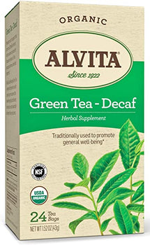 ALVITA: Tea Hrbl Grn Dcf Org, 24 bg