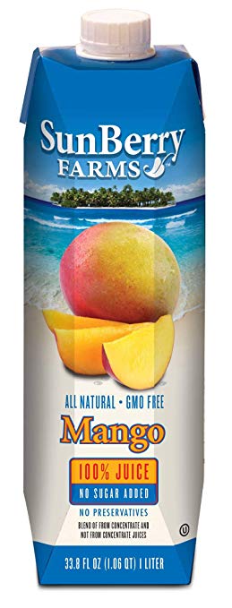 SUNBERRY FARMS: 100% Mango juice, 33.81 oz