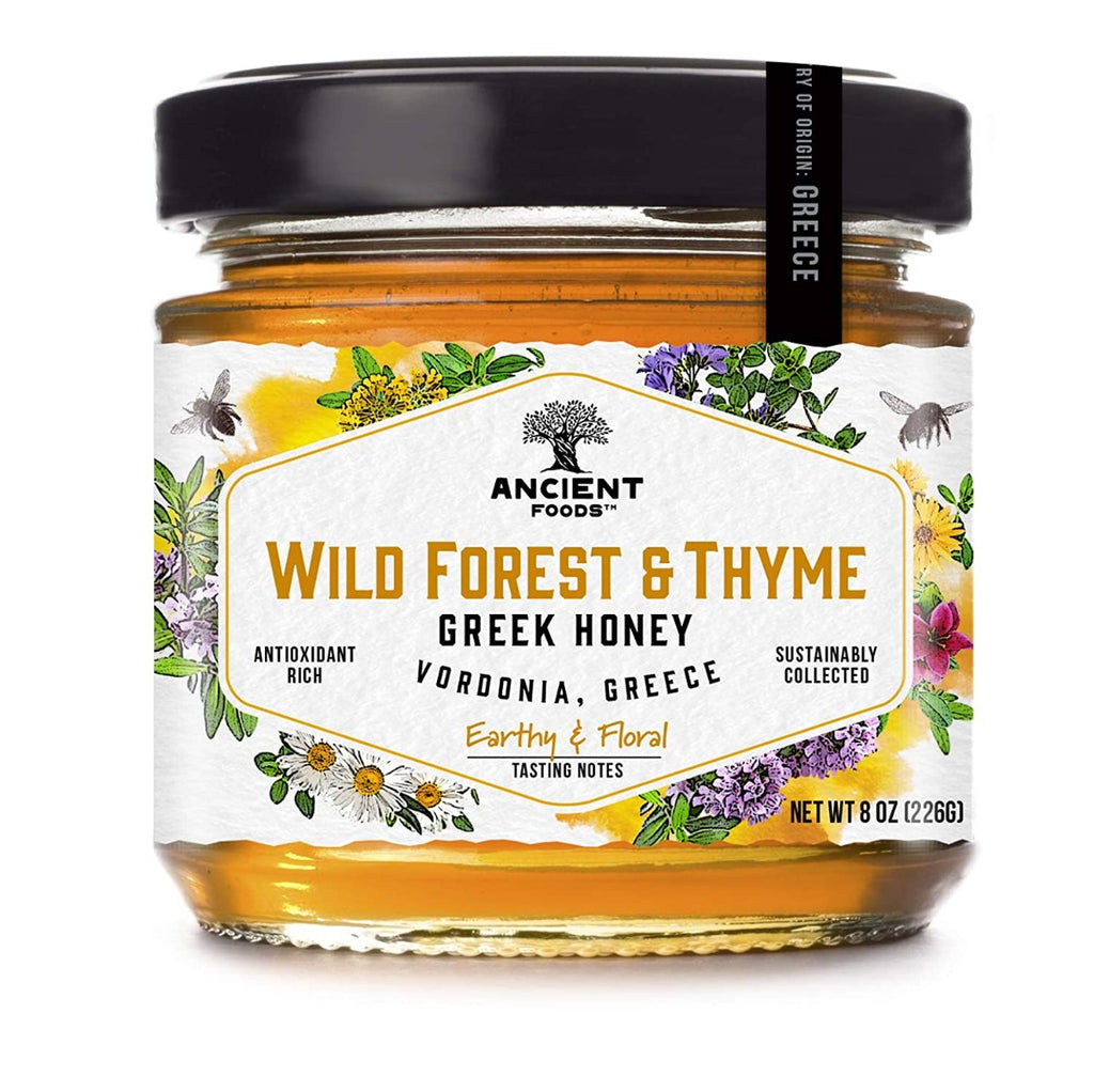 ANCIENT FOODS: Honey Grk Wld Frst Thyme, 8 oz