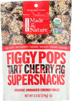 MADE IN NATURE: Organic Tart Cherry Figgy Pops, 4.2 oz