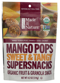 MADE IN NATURE: Mango Pops Sweet & Tangy Supersnacks, 4.2 oz