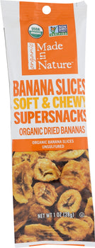 MADE IN NATURE: Organic Banana Slices, 1 oz