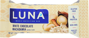 LUNA: White Chocolate Macadamia Nutrition Bar, 1.69 oz