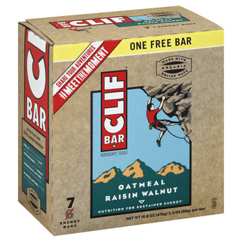 CLIF: Bar Oatmeal Raisin Walnut 7 pk, 16.8 oz