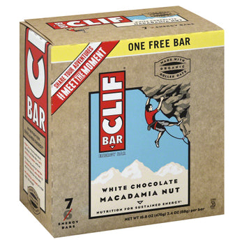 CLIF: Bar White Chocolate Macadamia 7 pk, 16.8 oz