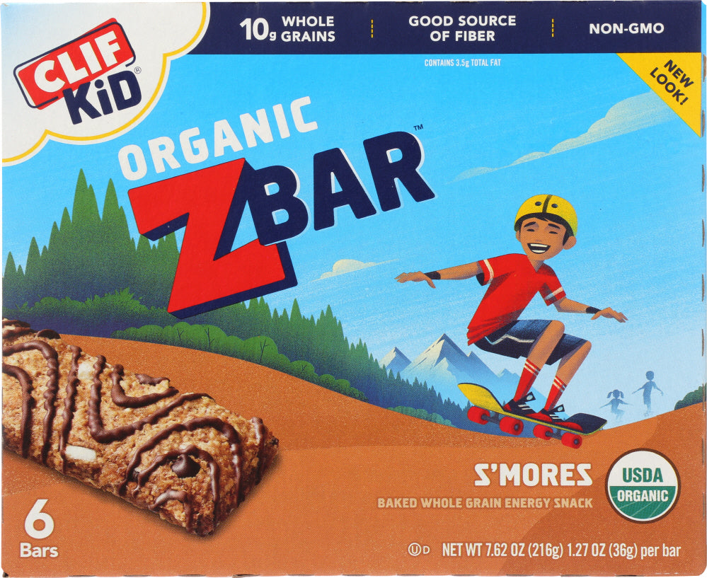 CLIF KID: Zbar Smores 6 pk, 7.62 oz