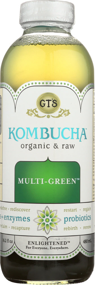 GT'S ENLIGHTENED KOMBUCHA: Multi Green Tea, 16 oz