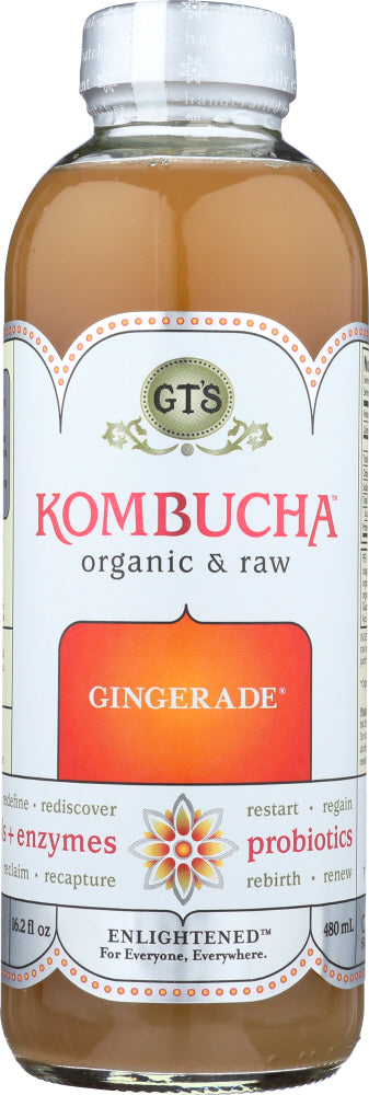 GT'S ENLIGHTENED KOMBUCHA: Enlightened Kombucha Gingerade, 16 oz