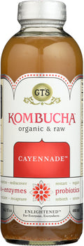 GT'S ENLIGHTENED KOMBUCHA: Cayennade Enlightened Kombucha, 16 fl oz