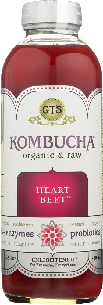 GT'S ENLIGHTENED KOMBUCHA: Heart Beet, 16 oz