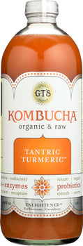 GT'S KOMBUCHA: Enlightened Synergy Tantric Turmeric, 48 oz