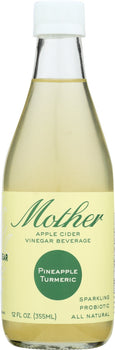 MOTHER BEVERAGE: Beverage Cider Vinegar Pineapple Turmeric, 12 fo