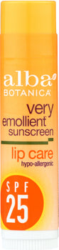 ALBA BOTANICA: Sun Lip Balm SPF 25, 0.15 oz