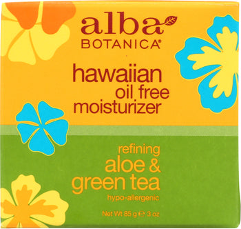 ALBA BOTANICA: Hawaiian Aloe and Green Tea Moisturizer Oil-Free, 3 oz