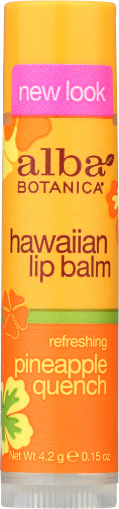 ALBA BOTANICA: Pineapple Quench Lip Balm, 0.15 oz