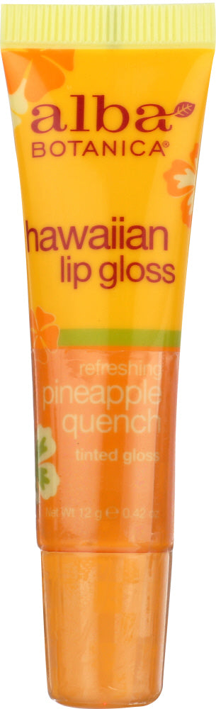 ALBA BOTANICA: Lip Gloss Pineapple Quench, 0.42 oz