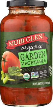 MUIR GLEN: Organic Pasta Sauce Garden Vegetable, 25.5 oz