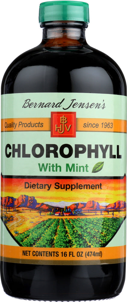 BERNARD JENSENS: Chlorophyll with Mint, 16 oz