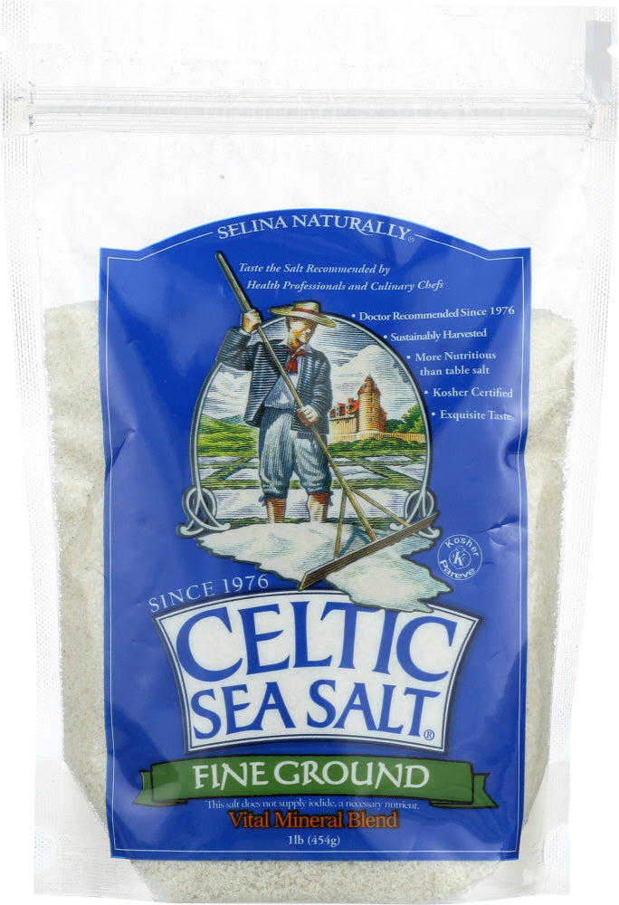 CELTIC SEA SALT: Fine Ground, 1 lb