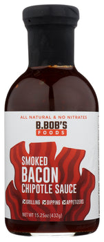 BRONCO BOBS: Sauce Chipotle Smoked Bacon, 15.25 oz