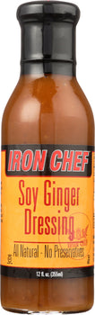 IRON CHEF: Soy Ginger Dressing, 12 oz