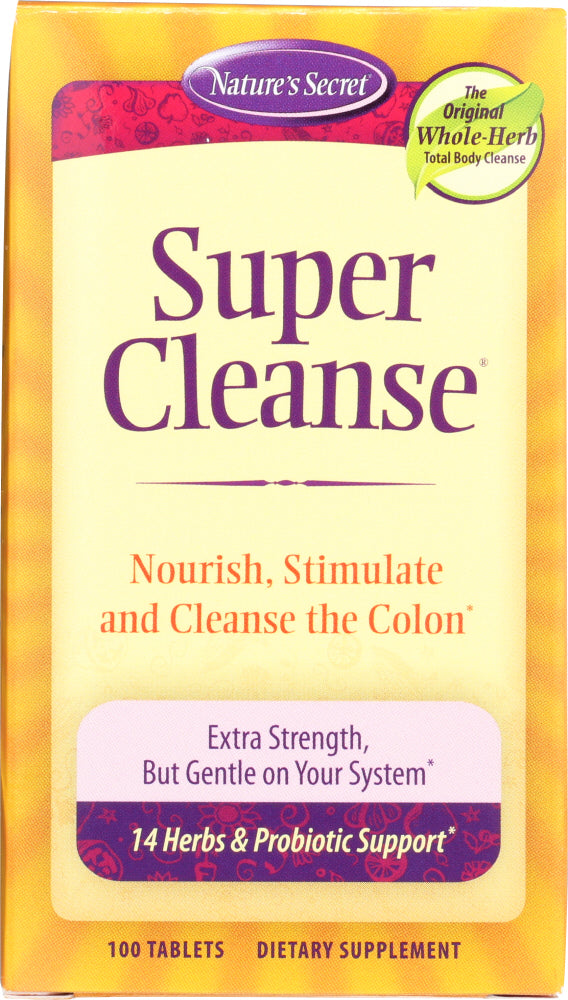 NATURE'S SECRET: Super Cleanse, 100 Tablets