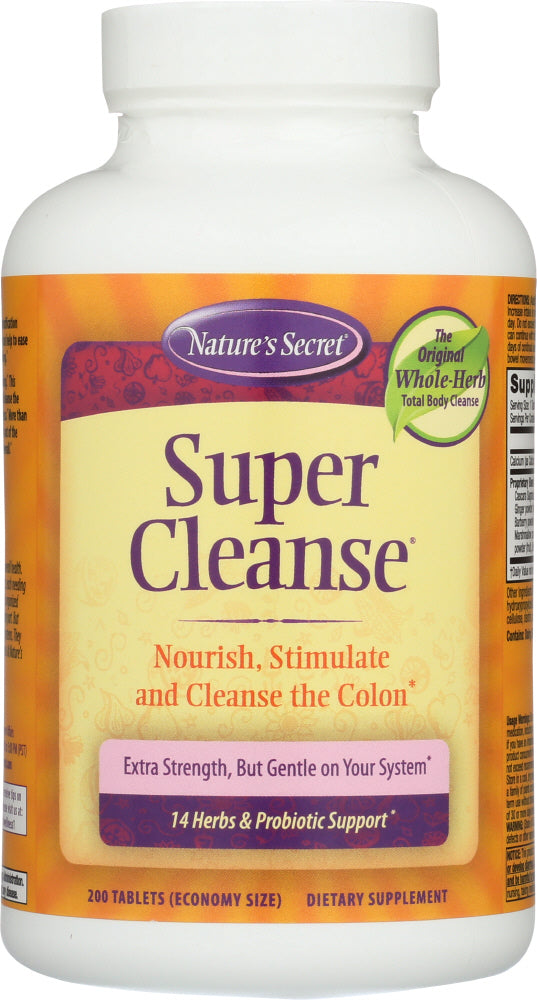 NATURE'S SECRET: Super Cleanse, 200 Tablets