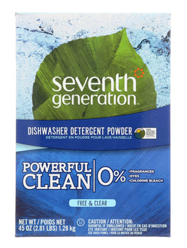 SEVENTH GENERATION: Natural Dishwasher Detergent Free & Clear, 45 oz