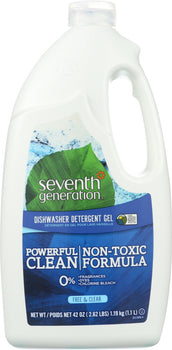 SEVENTH GENERATION: Natural Dishwasher Detergent Gel Free & Clear, 42 oz