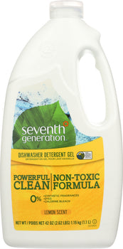 SEVENTH GENERATION: Automatic Dishwasher Gel Lemon, 42 oz