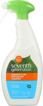 SEVENTH GENERATION: Lemongrass Citrus Scent Disinfecting Bathroom Cleaner, 26 oz