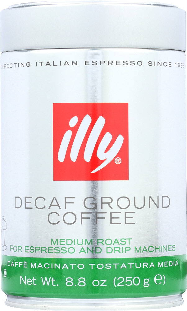 ILLYCAFFE: Ground Espresso Decaffeinated Coffee, 8.8 oz