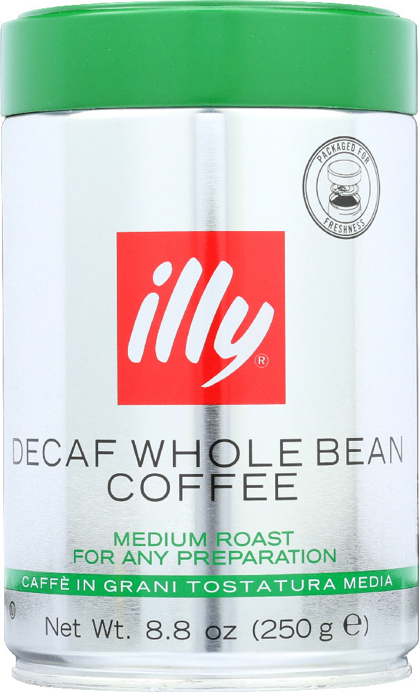 ILLYCAFFE: Whole Bean Decaffeinated Coffee, 8.8 oz