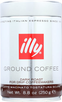 ILLYCAFFE: Ground Drip Dark Roast Coffee, 8.8 oz