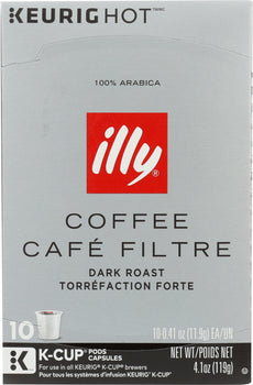 ILLY ISSIMO: Coffee Kcup Dark Roast, 10 pc