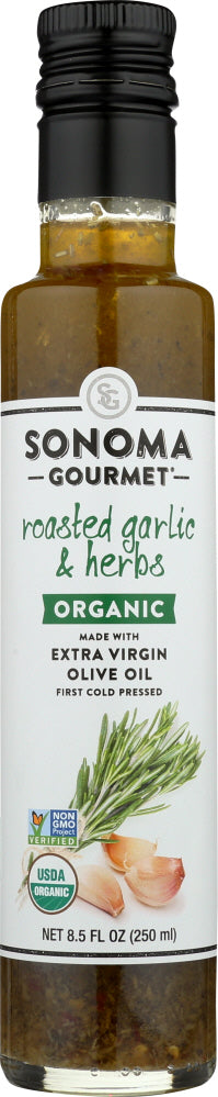 SONOMA GOURMET: Oil Olive Extravirgin Garlic Herb, 8.5 oz