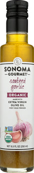 SONOMA GOURMET: Oil Olive Extra Virgin Garlic Organic, 8.5 oz