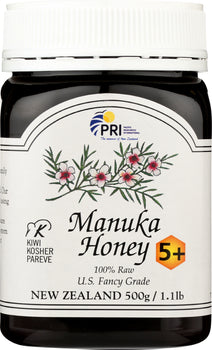 PRI: 100% Raw Certified Manuka Honey Bio Active, 1 lb