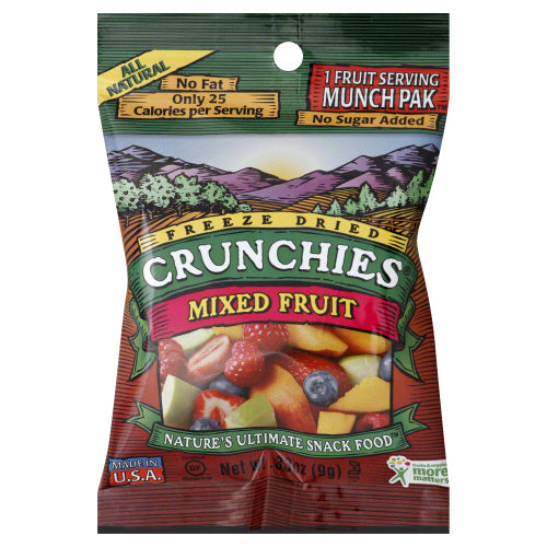 CRUNCHIES: Fruit Freeze Dried Mix Fruit Snacks, .33 oz