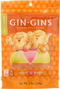 GINGER PEOPLE: Gin Gins Ginger Spice Drops, 3.5 oz