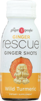 GINGER PEOPLE: Ginger Rescue Shots Wild Turmeric, 2 oz