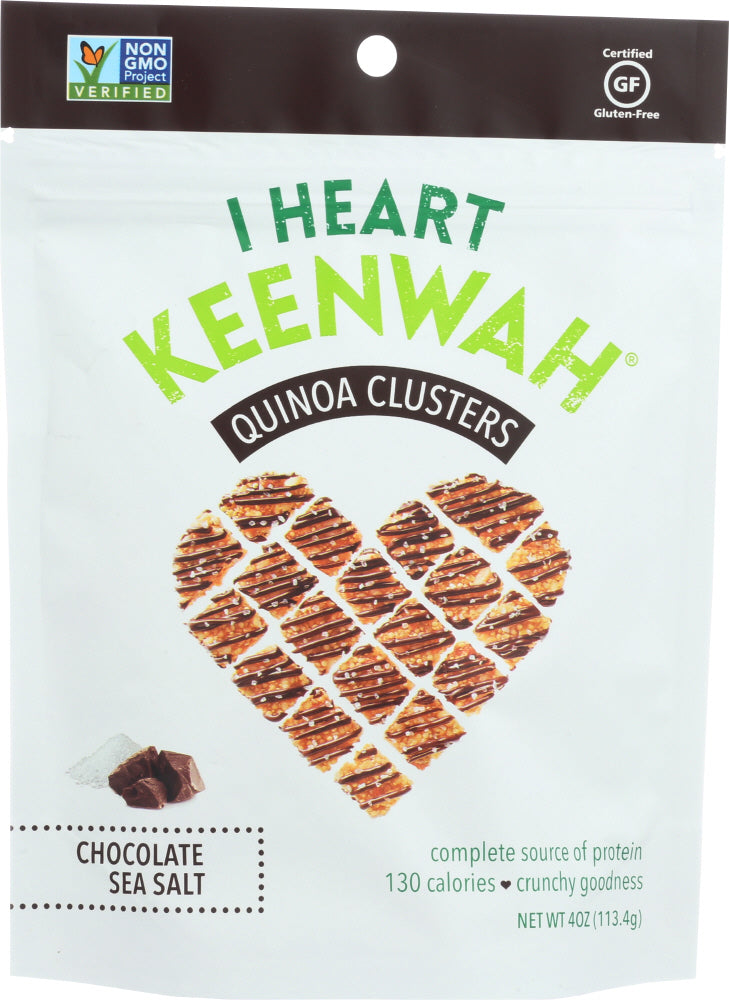 I HEART KEENWAH: All Natural Quinoa Clusters Chocolate Sea Salt, 4 oz