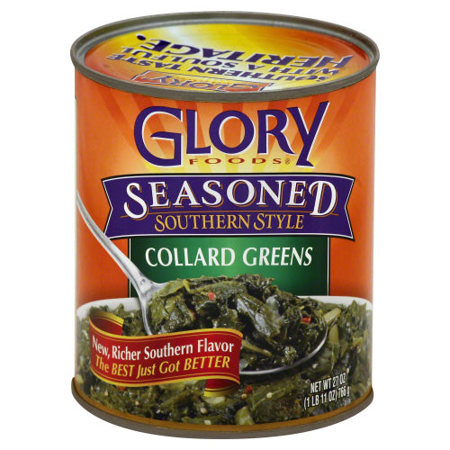 GLORY FOODS: Seasoned Collard Greens, 27 oz